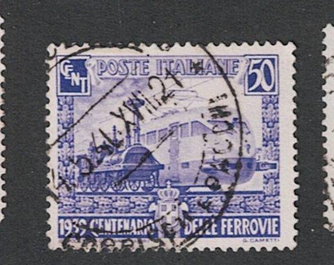Italian Railways Set of Three Italy Postage Stamps Issued 1939 Used