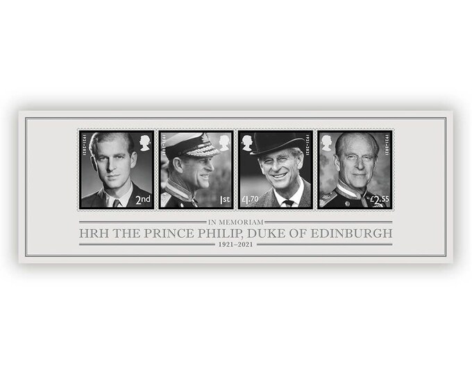 In Memoriam HRH The Duke of Edinburgh Royal Mail Miniature Stamp Sheet 2021 Mint Never Hinged