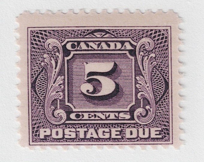 1906 Canada 5-Cent Postage Due Stamp