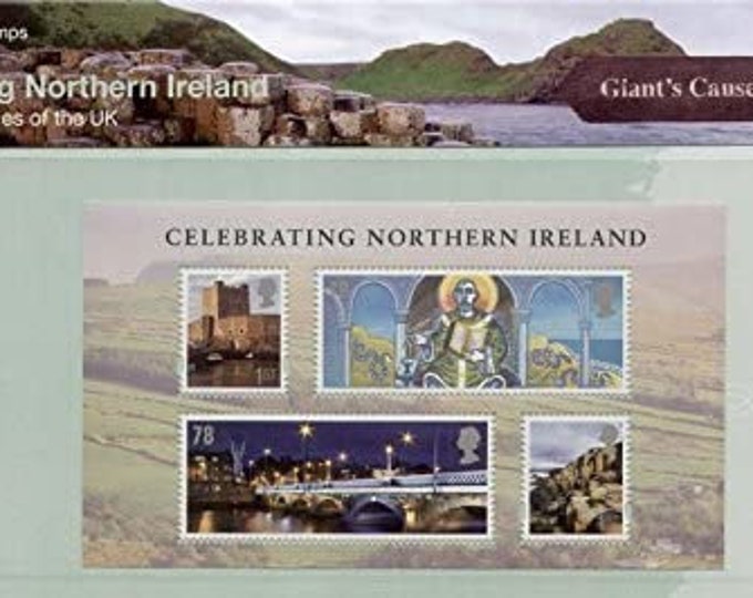 2008 Celebrating Northern Ireland Great Britain Postage Stamps Presentation Pack by Royal Mail Mint