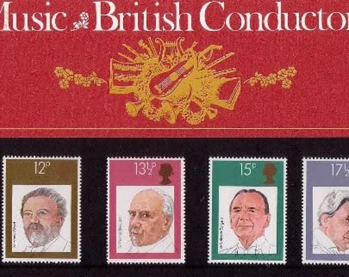 British Music and Conductors Great Britain Presentation Pack Issued 1980
