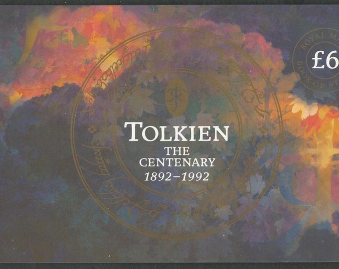 Tolkien Birth Centenary Great Britain Prestige Booklet of Twenty-Six Postage Stamps Issued 1992