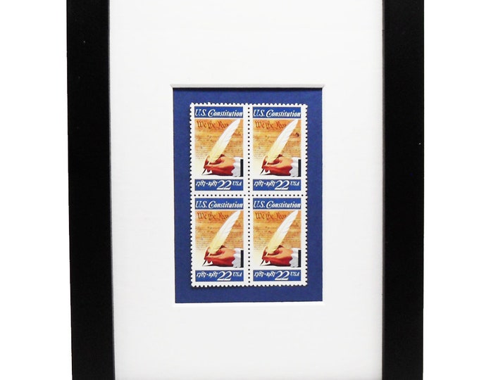 American Constitution Framed Postage Stamps