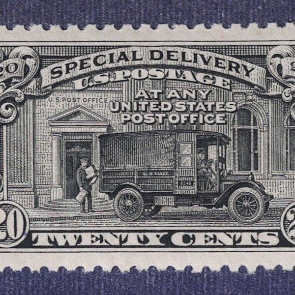 1925 Post Office Truck Special Delivery 20-Cent United States Postage Stamp