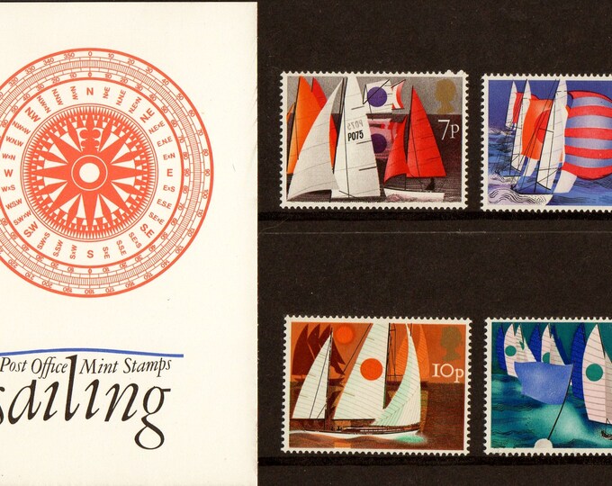 1975 Sailing Great Britain Postage Stamps Presentation Pack Mint Never Hinged