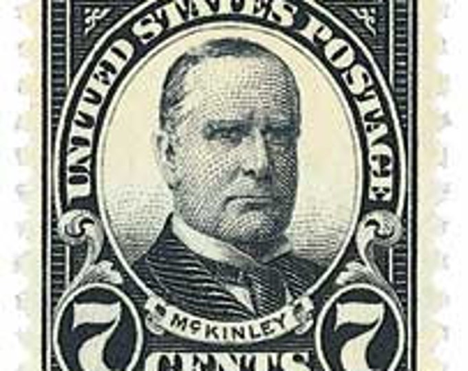 William McKinley 7-Cent United States Postage Stamp Issued 1923