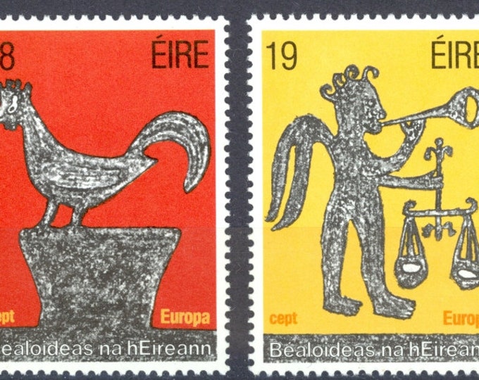 Irish Folklore Set of Two Ireland Postage Stamps Issued 1981