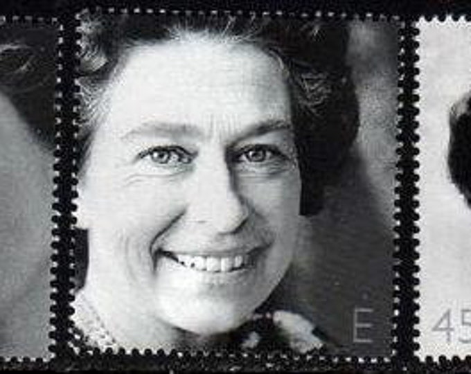 Queen Elizabeth II Coronation Jubilee Set of Five Great Britain Postage Stamps Issued 2002