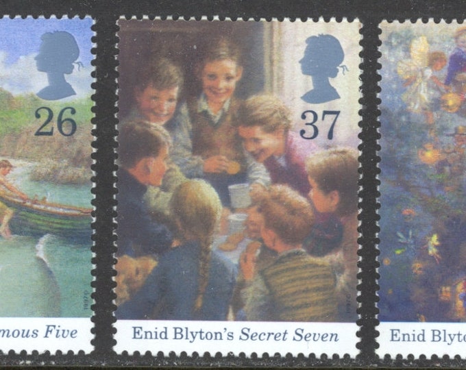 1997 Enid Blyton Set of 5 Collectible Great Britain Postage Stamps Mint Never Hinged