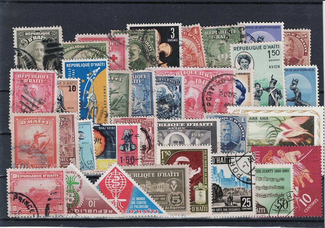 Haiti Postage Stamp Collection 35 Different Used Stamps - Etsy