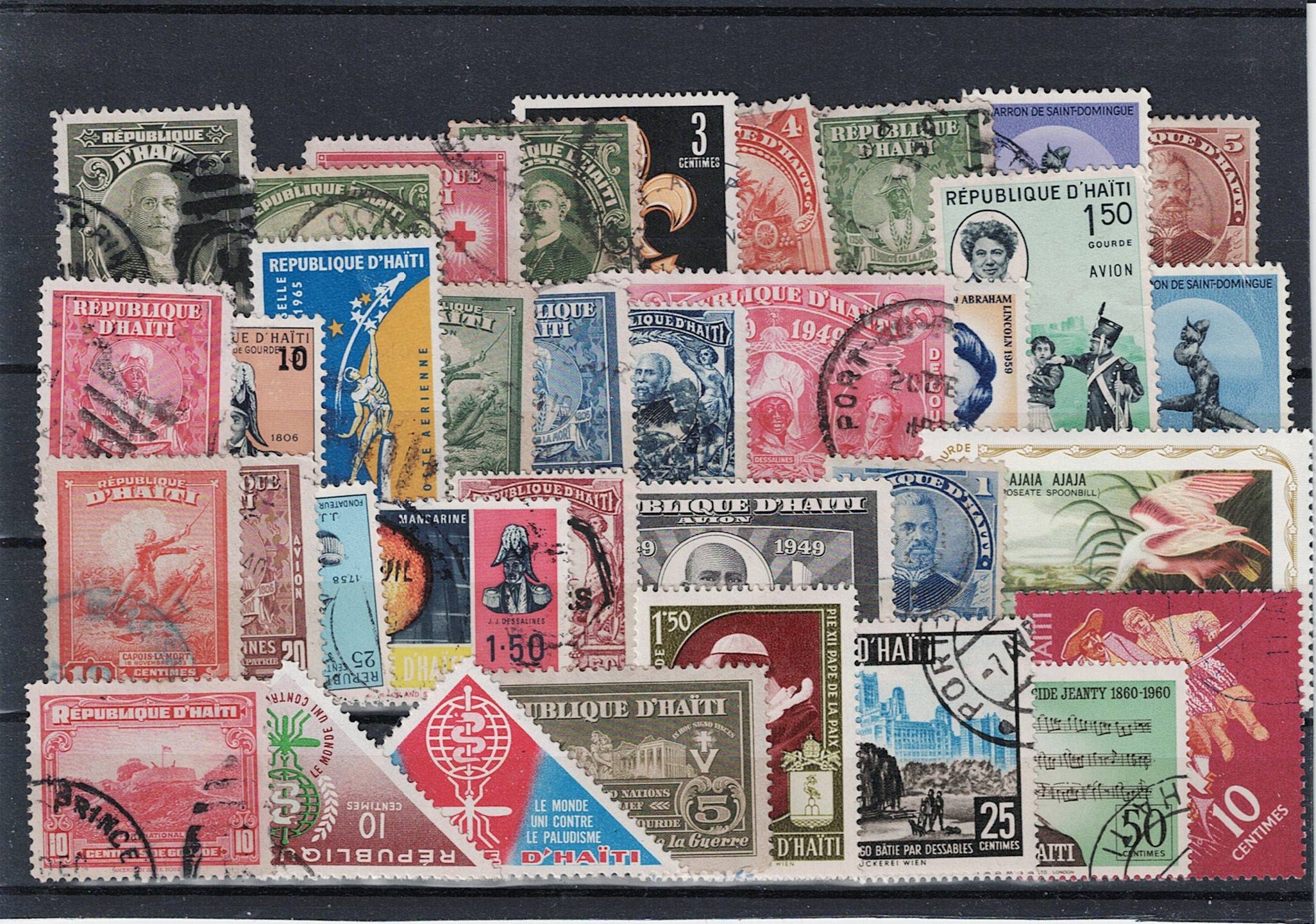 Haiti Postage Stamp Collection 35 Different Used Stamps - Etsy