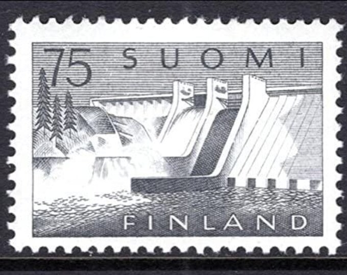 1959 Pyhakoski Power Station Finland Postage Stamp Mint Never Hinged