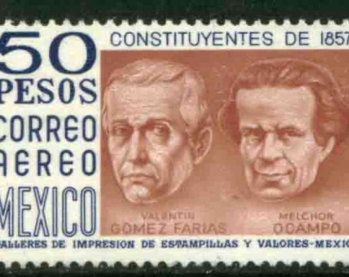 1975 Constitution of 1857 Mexico Airmail Stamp Mint Never Hinged