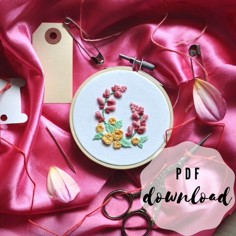 Beginner DIY Embroidery Pattern PDF Download 3 Etsy