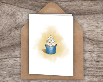 Cupcake "Extra Frosting Birthday" Greeting Card