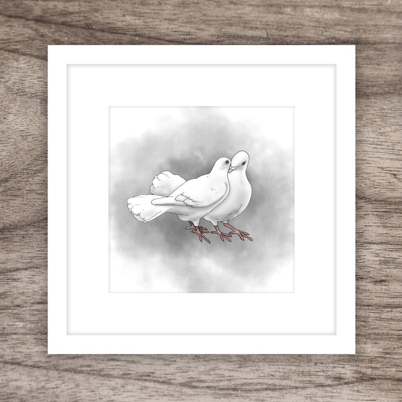 Dove Love Digital Print