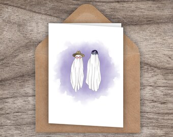 Ghost "Hey Boo" Greeting Card