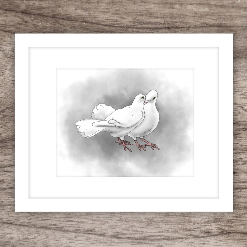 Dove Love Digital Print