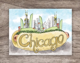 Chicago Dog Digital Print