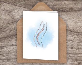 Friendship Bracelet "Sup Bestie" Greeting Card