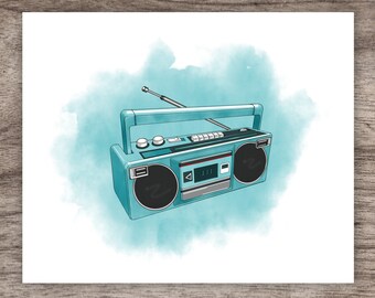 Boombox Digital Print