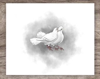 Dove Love Digital Print