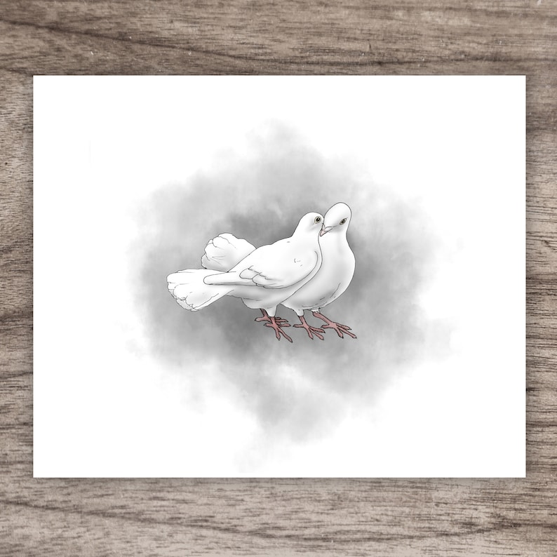 Dove Love Digital Print