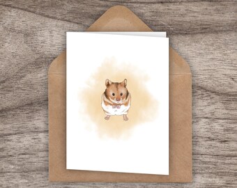 Hamster "You're Cute" Greeting Card