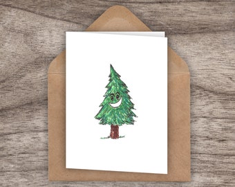 Pine Tree "Thank You Bunches" Greeting Card