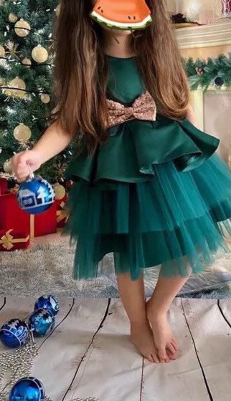 Emerald Green Dress Toddler Baby Girl Dress Dress for Girls Etsy