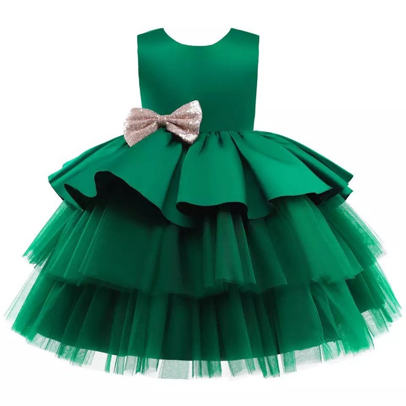 Emerald Green Dress Toddler Baby Girl Dress Dress for Girls Etsy