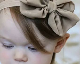 Girl Headband Ribbon Handmade DIY Toddler Infant Kids Hair Accessories Girl Newborn Bows bowknot bandage Turban tiara