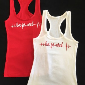 I Live For Aerial Racerback Tank