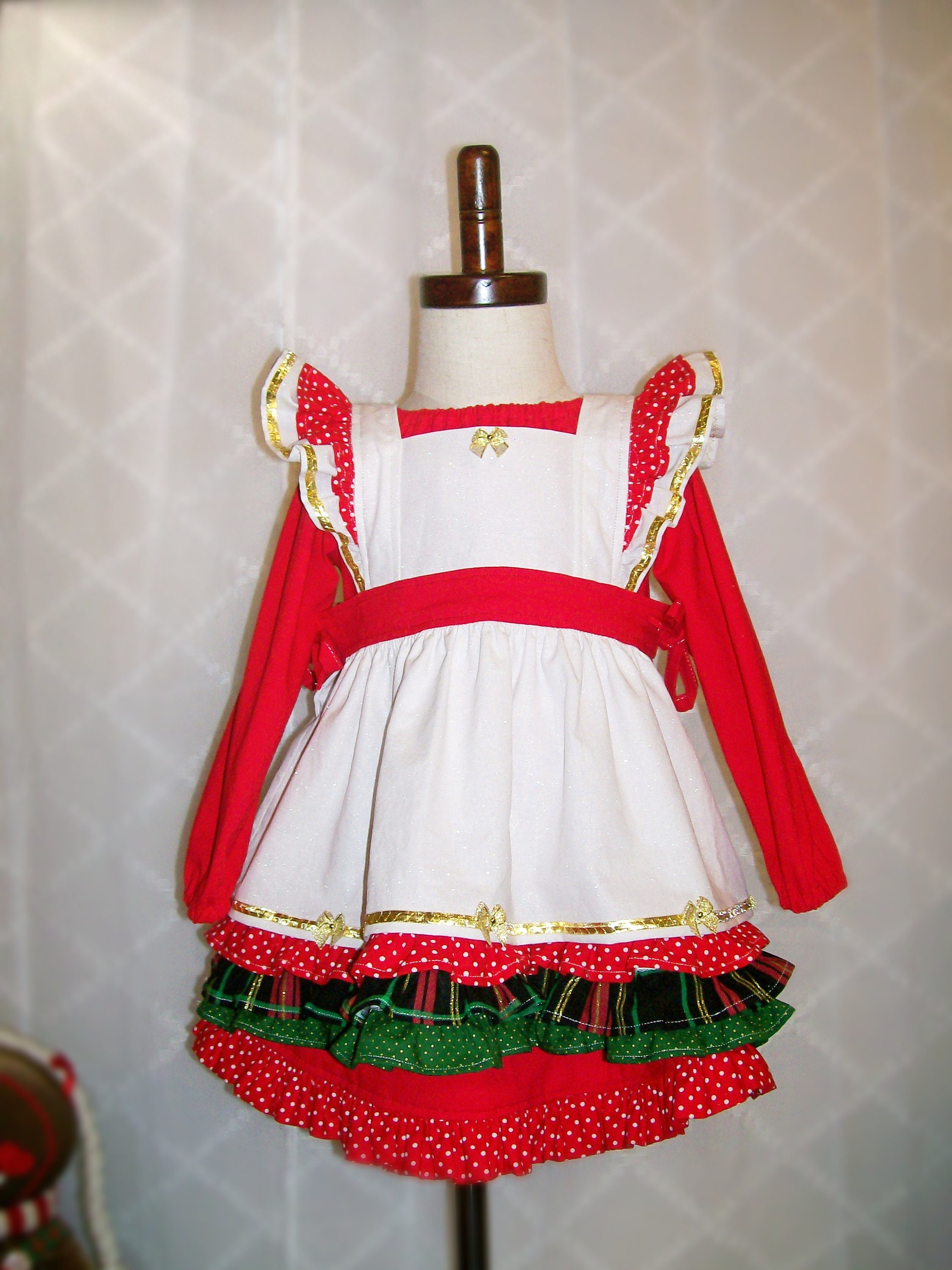 white christmas dresses Rainbow Ric Rac Callie Dress by Classic Whimsy - Girls Dresses main image 0