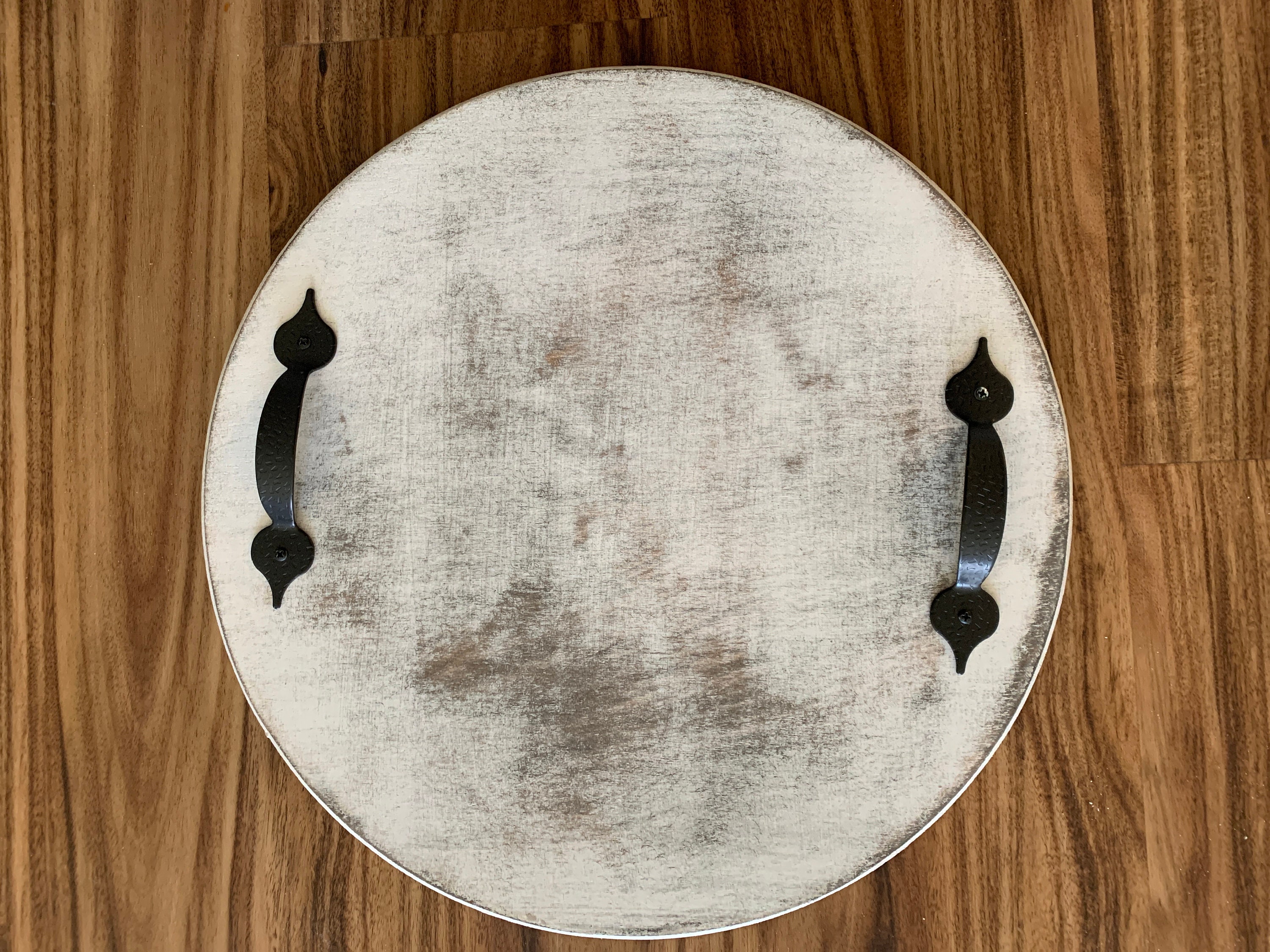 Lazy Susan Lazy Susan With Handles Farmhouse Lazy Susan Etsy
