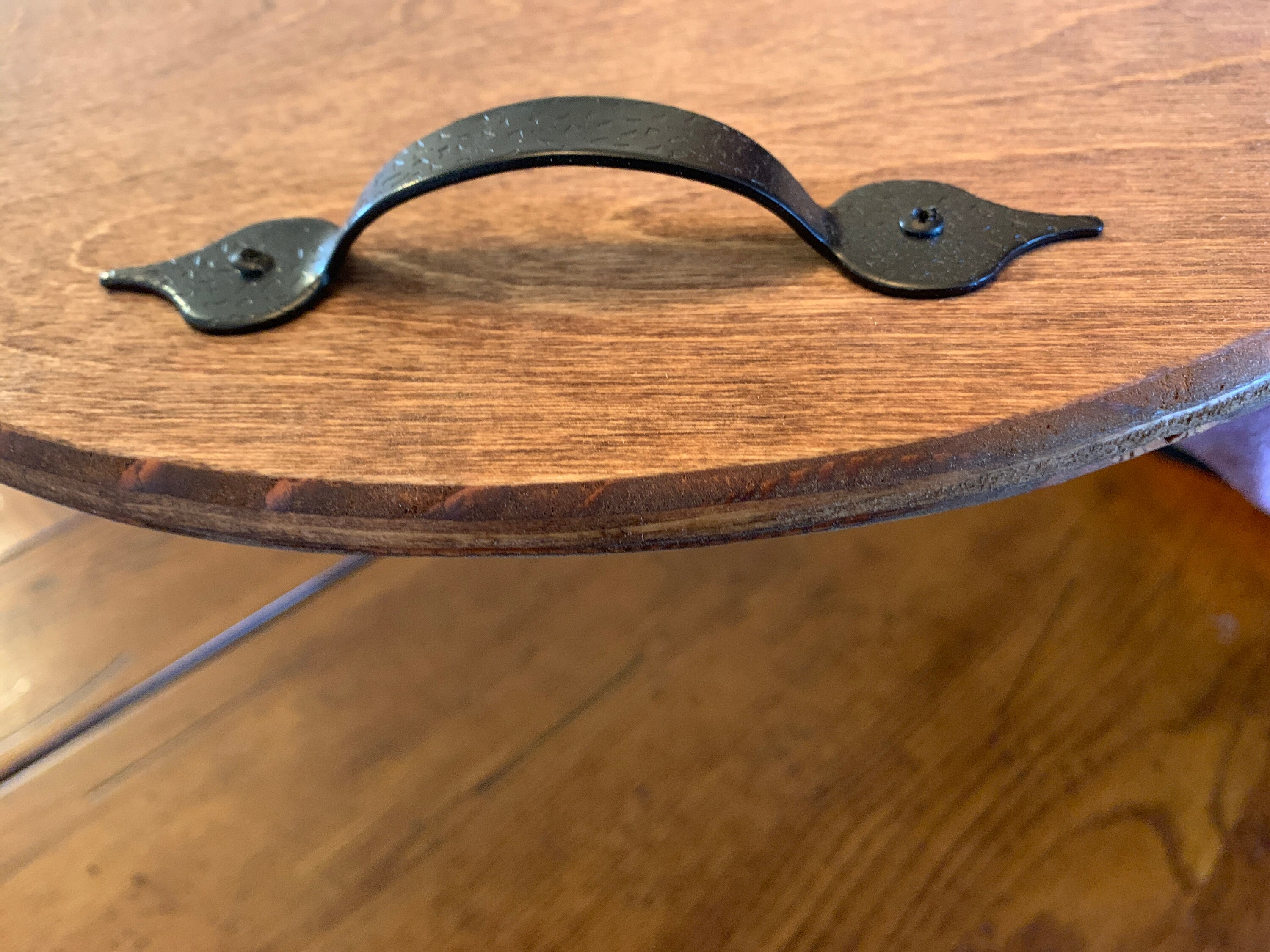 Lazy Susan Lazy Susan With Handles Farmhouse Lazy Susan Etsy