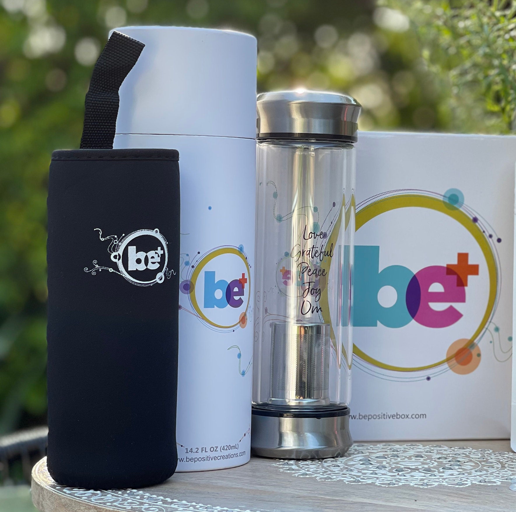 Tea Infuser Bottle Bepositive Travel Tumbler Stainless Etsy Australia