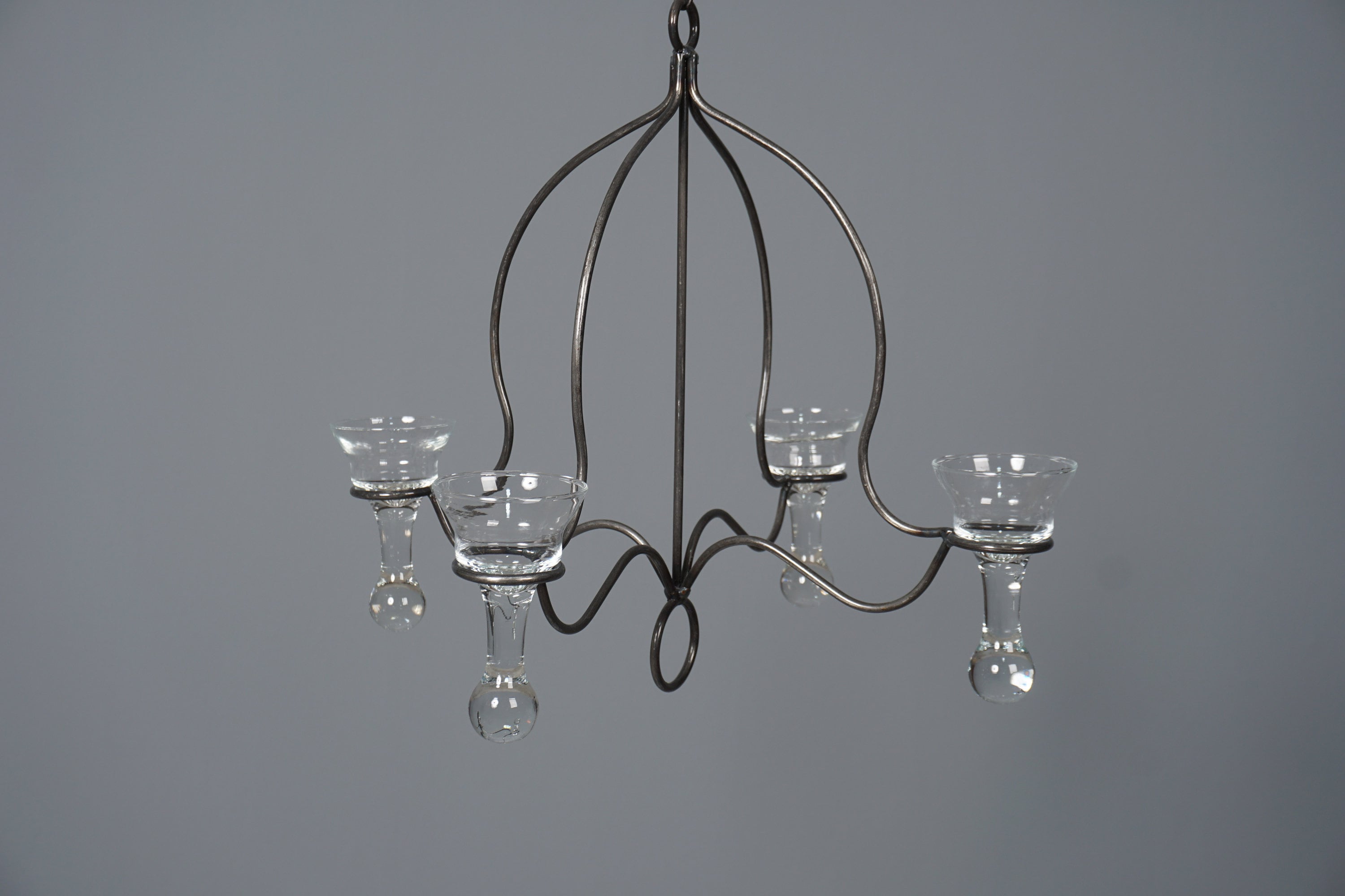 Vintage iron Candle holder chandelier Denmark Kerzenleuchter Kronleuchter Kerzen 60er 70er 60s 70s