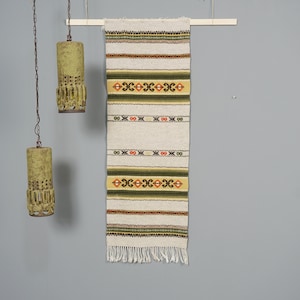 Vintage wall carpet tapestry wall hanging carpet 60s 70s kilim