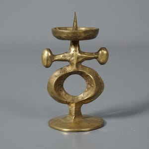 Giuseppe GALLO candlestick candle holder VINTAGE 60s 70s candle holder 60s 70s mid century Brass