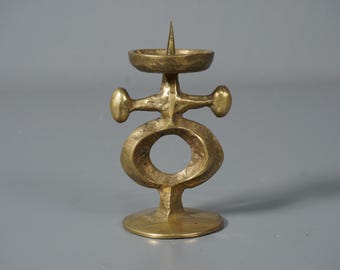 Giuseppe GALLO candlestick candle holder VINTAGE 60s 70s candle holder 60s 70s mid century Brass