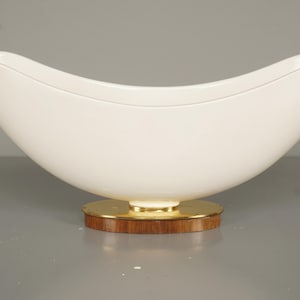 KPM Berlin Sigmund Schütz Vintage Blumenschiff Blumenschale 50er Cream Porzellan