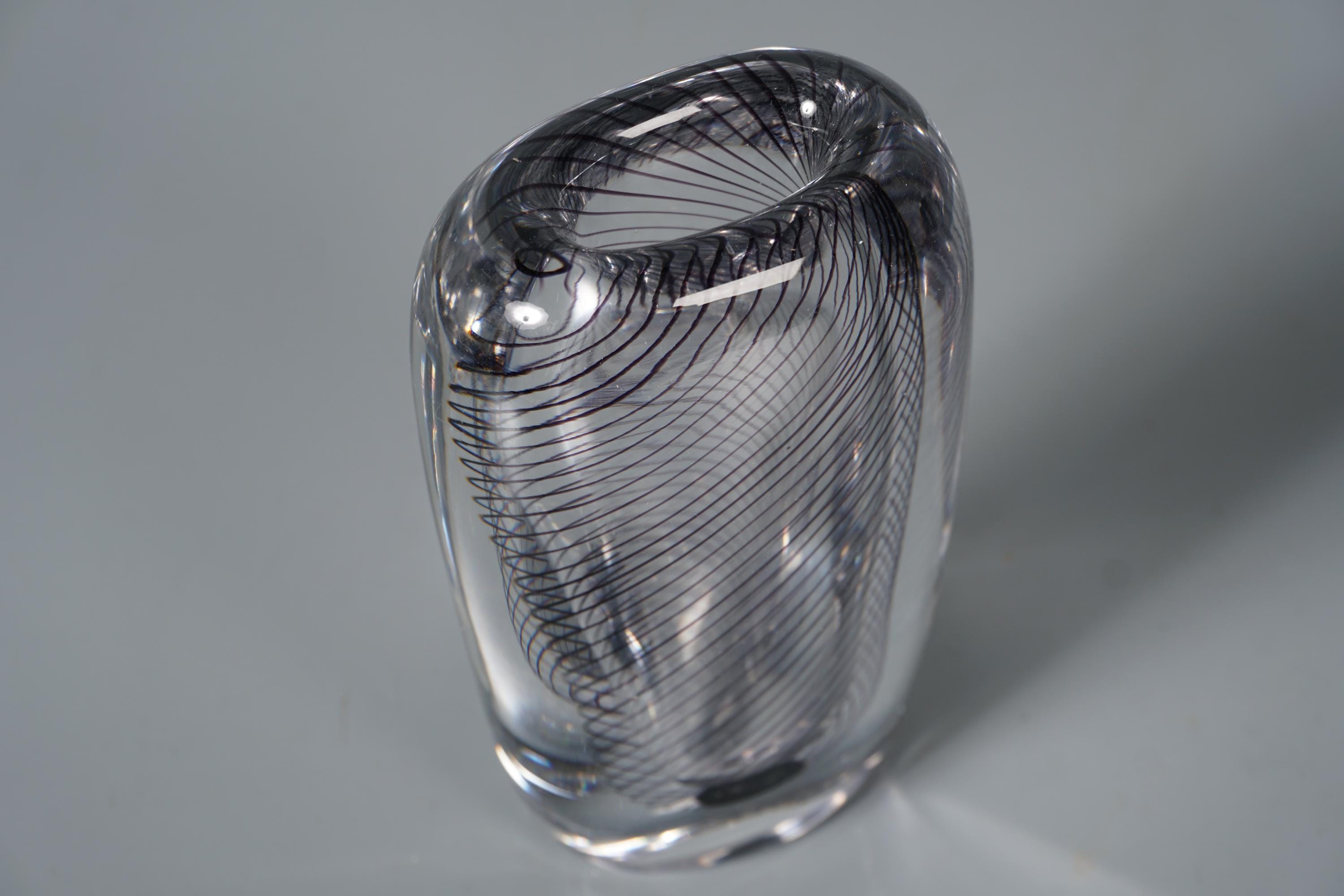 Vicke LINDSTRANDによるKOSTA用のヴィンテージガラス花瓶、60年代、70