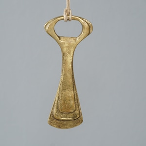 Vintage brass bottle opener 50s 60s