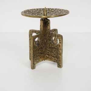 Vintage candle holder candle holder 60s 70s candle holder 60s 70s mid century bronze brutalist design candles