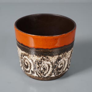 Vintage flowerpot planter Fat Lava ceramic WGP Mid Century 60s 70s