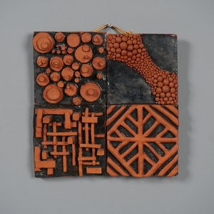Vintage wall ceramic wall tile from the 60s 70s WGP