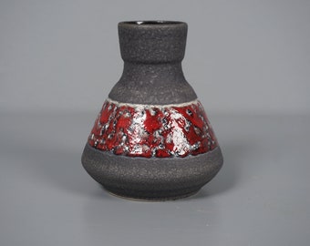 Large Fat Lava Ceramic Floor Vase - West Germany - Dümler