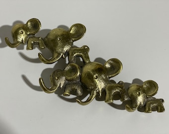 Walter Bosse elephant elephant key hanger Key holder hanger brass brass mid century key hook