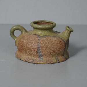 Vintage Keramik Kanne Teekanne tea pot aus den 60er 70er Jahren Studiokeramik